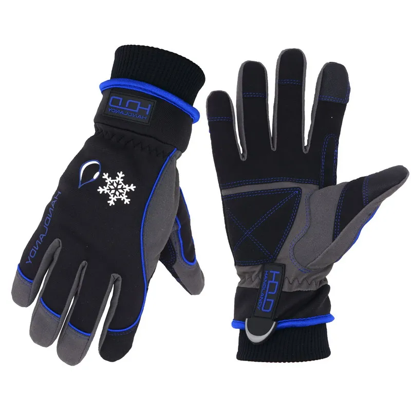 Мужские и женские воздухопроницаемые теплые зимние спортивные водонепроницаемые термоперчатки PRI с сенсорным экраном