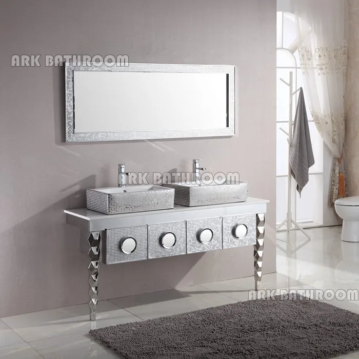 Stainless Steel Bathroom Vanity Cabinet Commercial Double Sink Bathroom Vanity Buy Stainless Steel Bathroom Vanity Cabinet Commercial Double Sink Bathroom Vanity Commercial Double Sink Bathroom Vanity Product On Alibaba Com