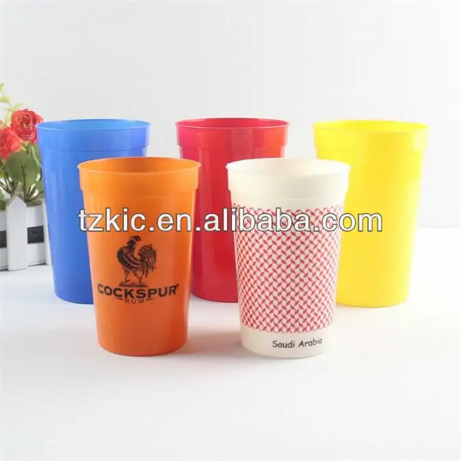 Custom 16 Oz. Translucent Plastic Stadium Cups