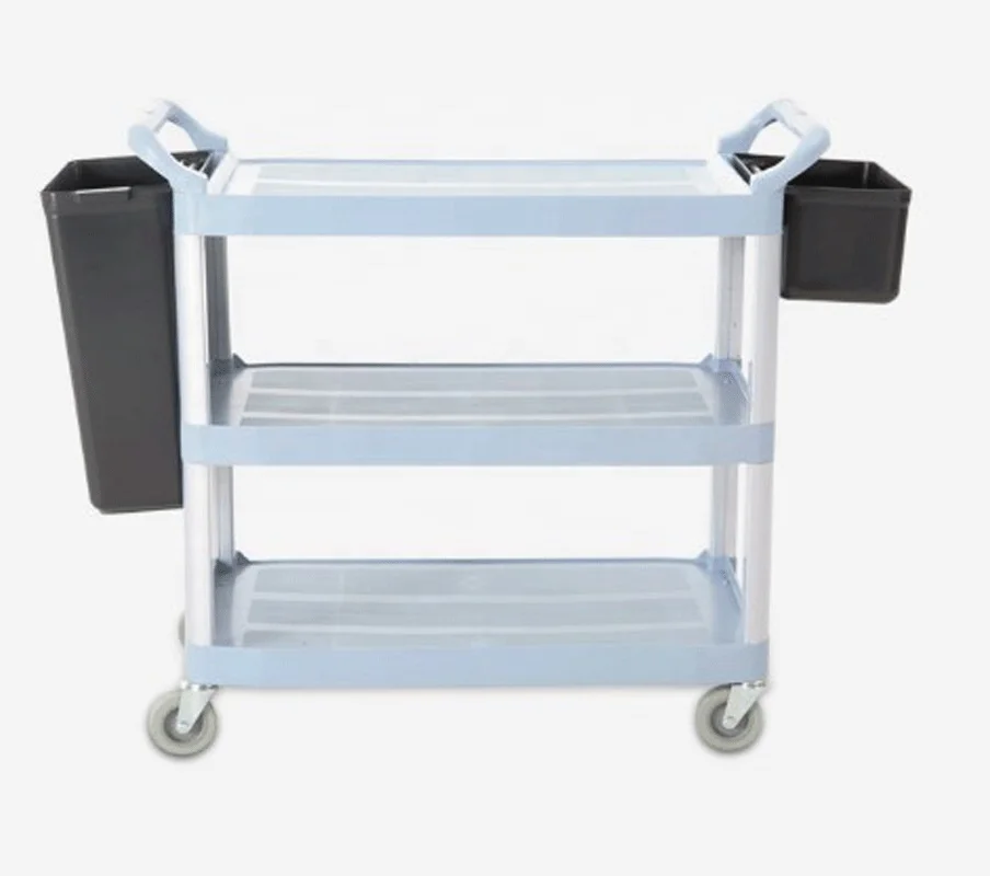 3 tiers Utility Service cart Medical cart with drawers White (Europe s