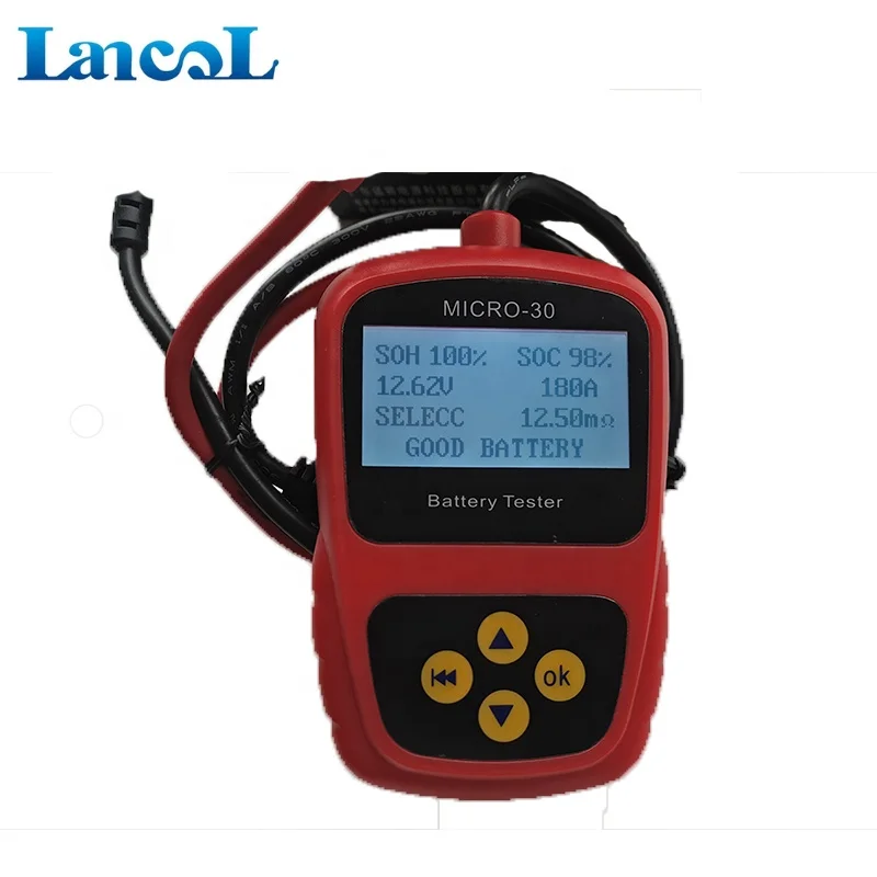 
Lancol Лидер продаж ручной мотоцикл 2-30Ah емкость батареи тестер внутреннего сопротивления Micro-30 