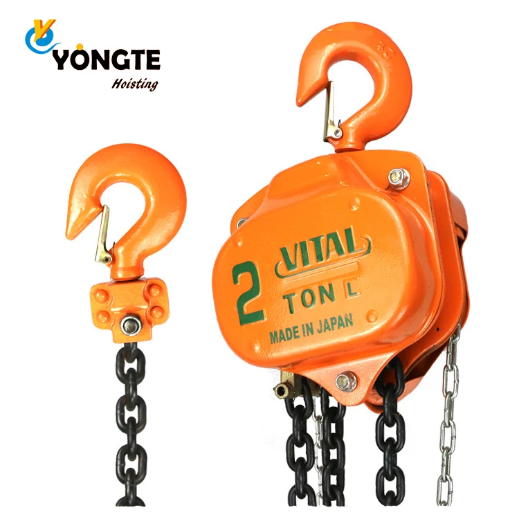 VITAL Model 2T 6M Manual Chain Block - Reliable Lifting Power