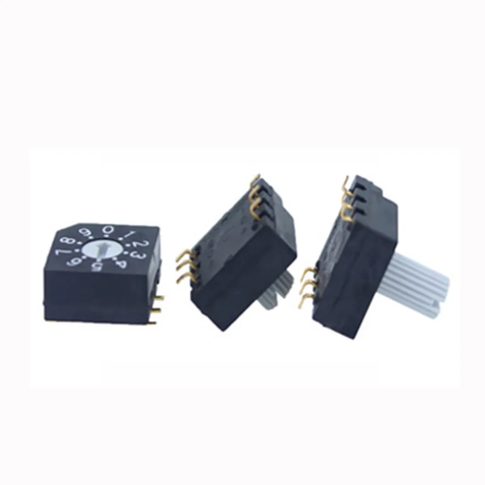 Interruptor Rotativo Codificado Binário SMD de 8 Posições 7.0mm
