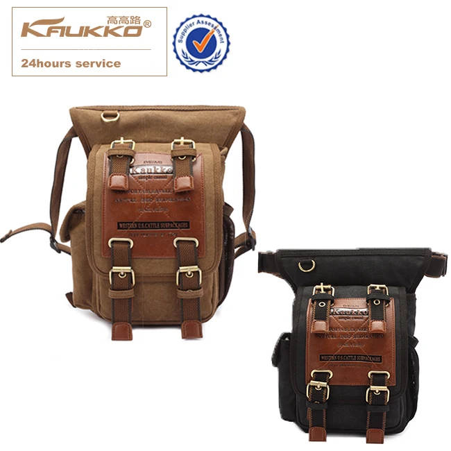 Kaukko Motorcycle Waist Bag Canvas Men 