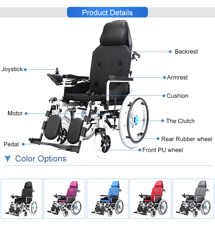 Folding electric stair climbing wheelchair wheelchairs for disabled