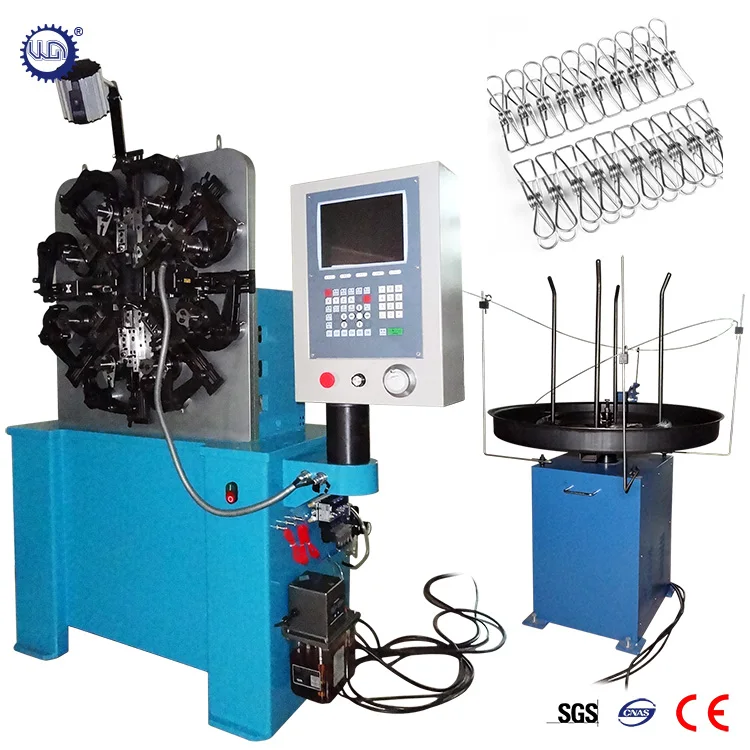 3 Axes Automatic CNC Metal Wire Clothespin Spring Making Machine