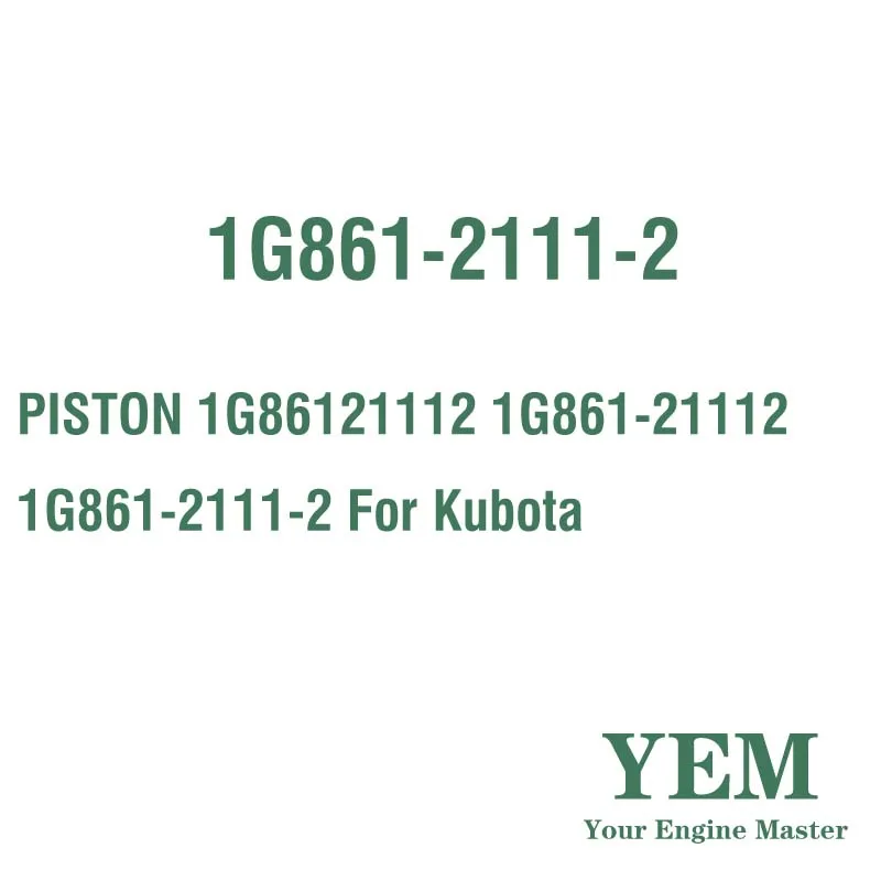 PISTON 1G86121112 1G861-21112 1G861-2111-2 for Kubota