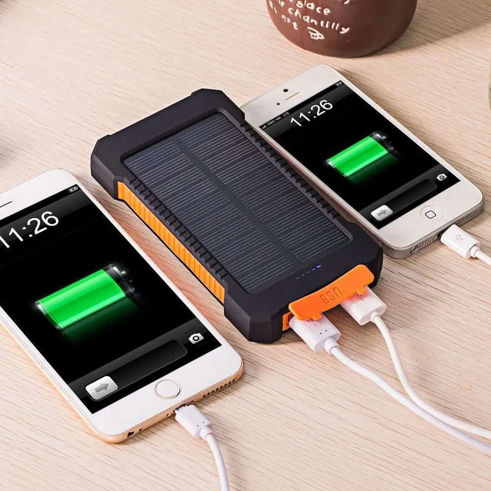 2025 Newest Product 10000mah Solar Power Bank Christmas Gift Solar Recharging Power Bank for Different Mobile Phone