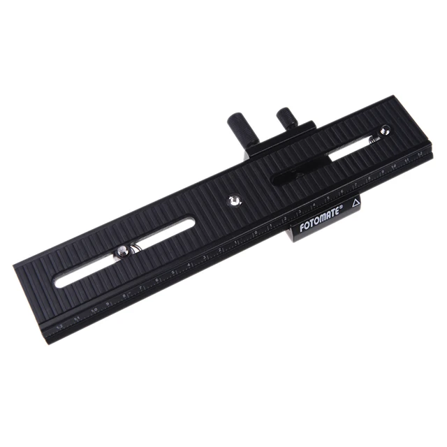Macro Focusing Rail Tripod Head Plate Slider Quick Release Plate 200mm Sliding Plate