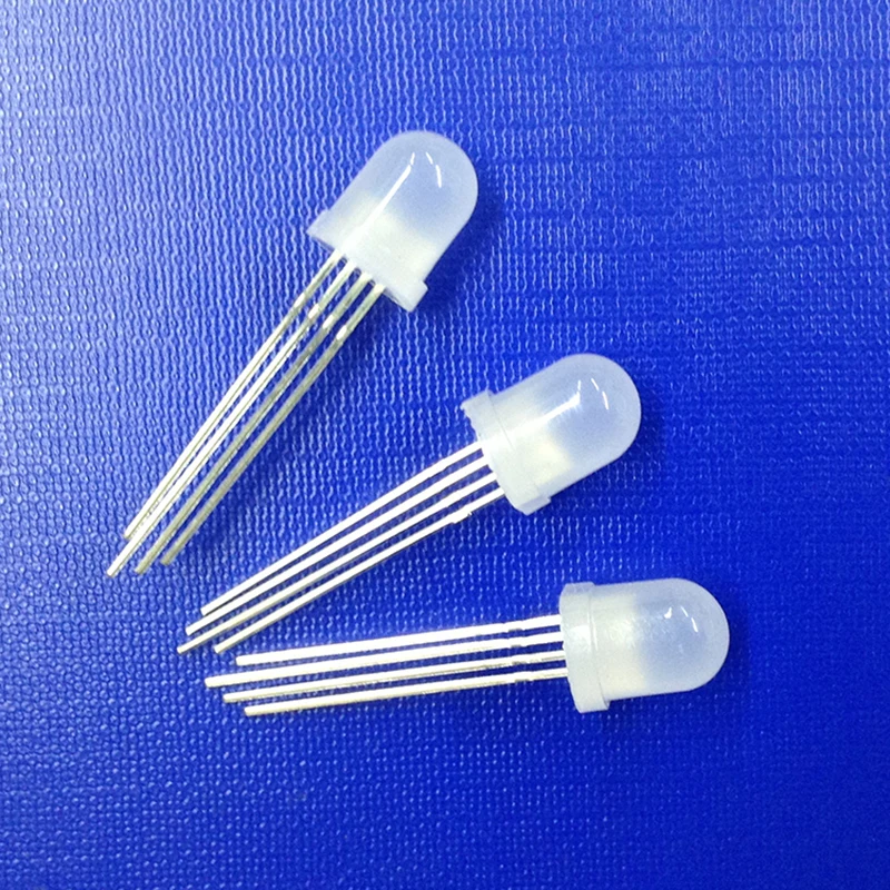 Shift Register APA106 Addressable Programmable Diffused Fog Lens DIP 5mm RGB LED Diode for LED Screen