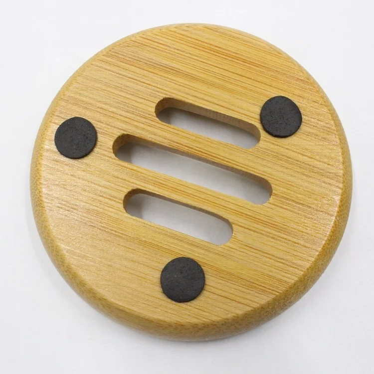 Горячая Распродажа Цена по прейскуранту завода-изготовителя круглая форма мини бамбуковый держатель для