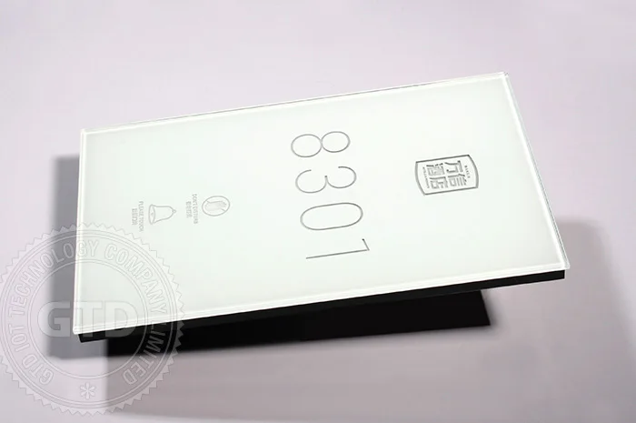 Электронная Дверная панель для отеля дверной звонок с сенсорным управлением из закаленного