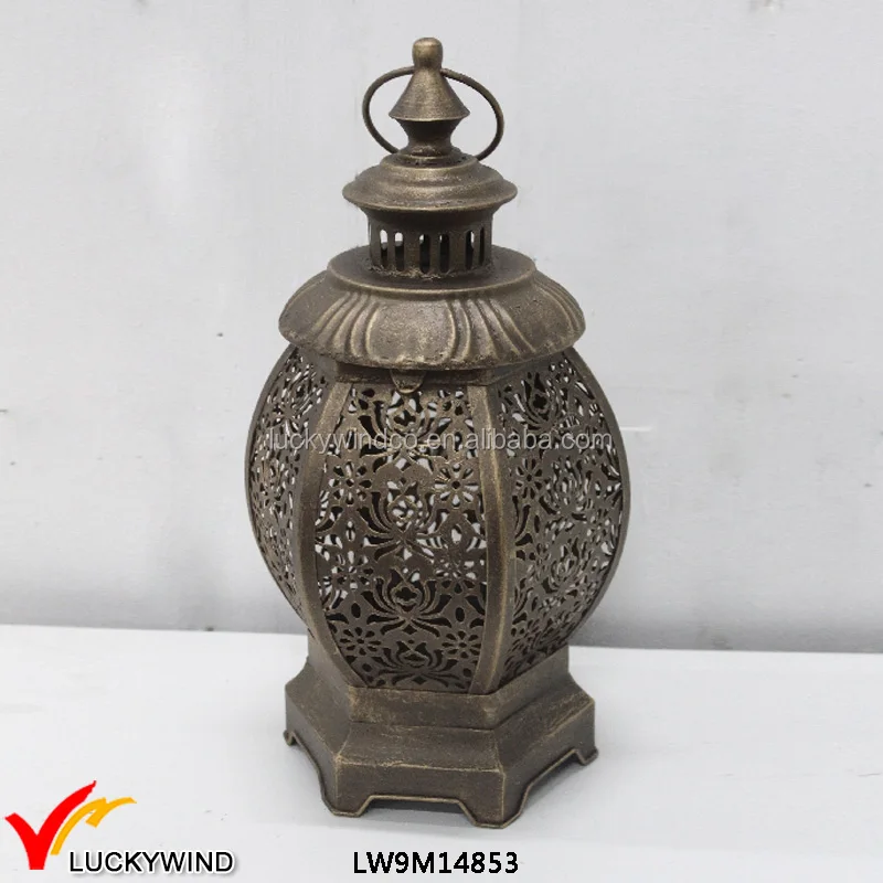 Lace Retro Antique Candle Holder Floor Candle Lanterns
