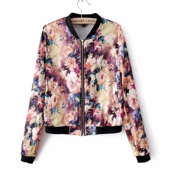 flower print coat