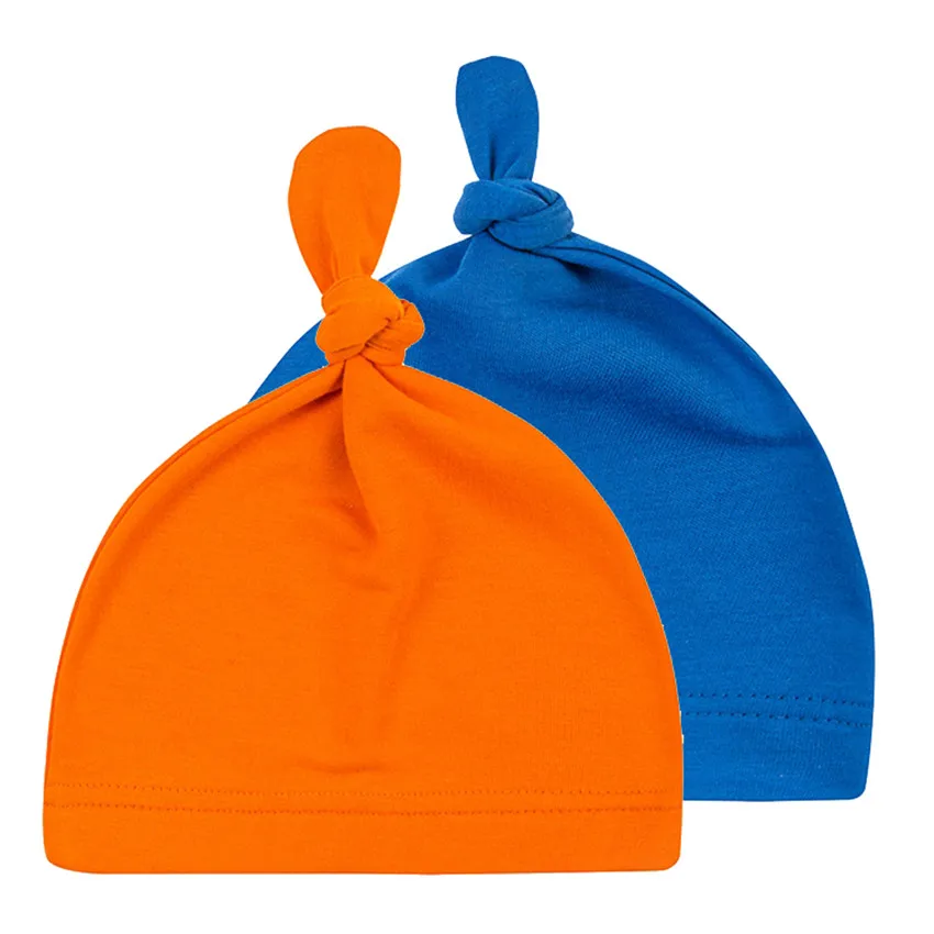 Органические бамбуковые вискозные детские шапки-Супермягкие шапки с узлом, доступны в узоре и однотонных цветах