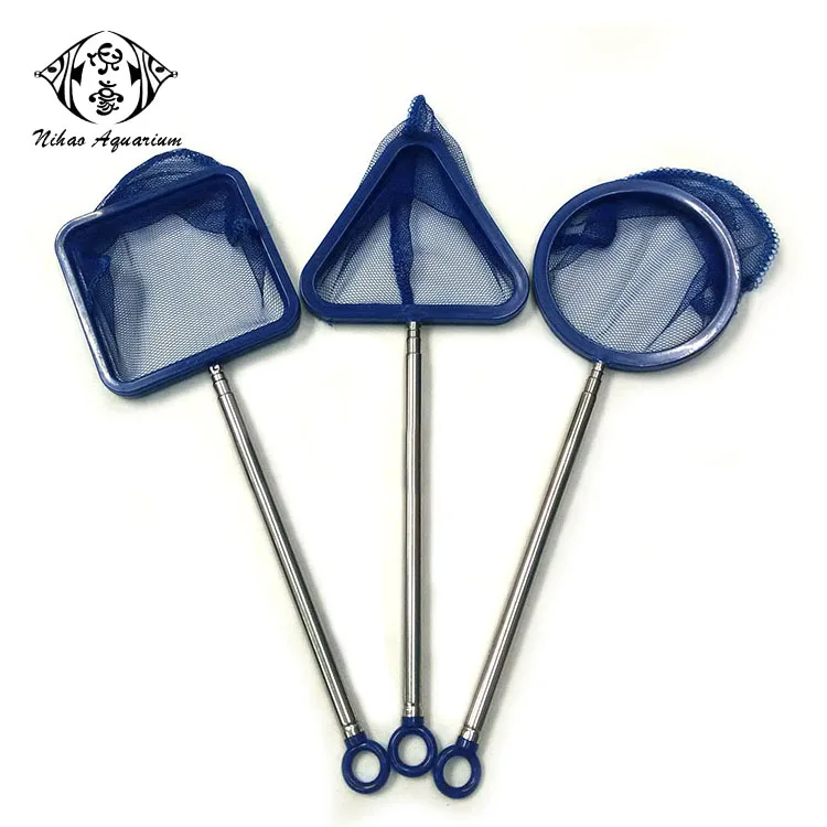 Aquarium Fish Tank Small Nets - Foldable Handle & Micro Mesh