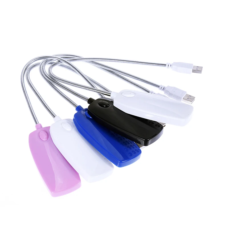 USB LED Book Light 28 LEDs Reading Desk Lamp Ultra Bright Flexible 4 Colors for Laptop Notebook Computer