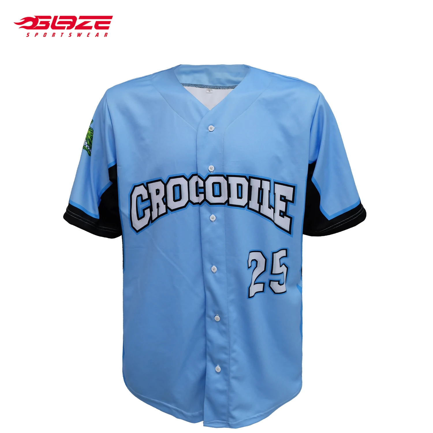 Source Custom digital printing strip fashion camo baseball jersey on  m.