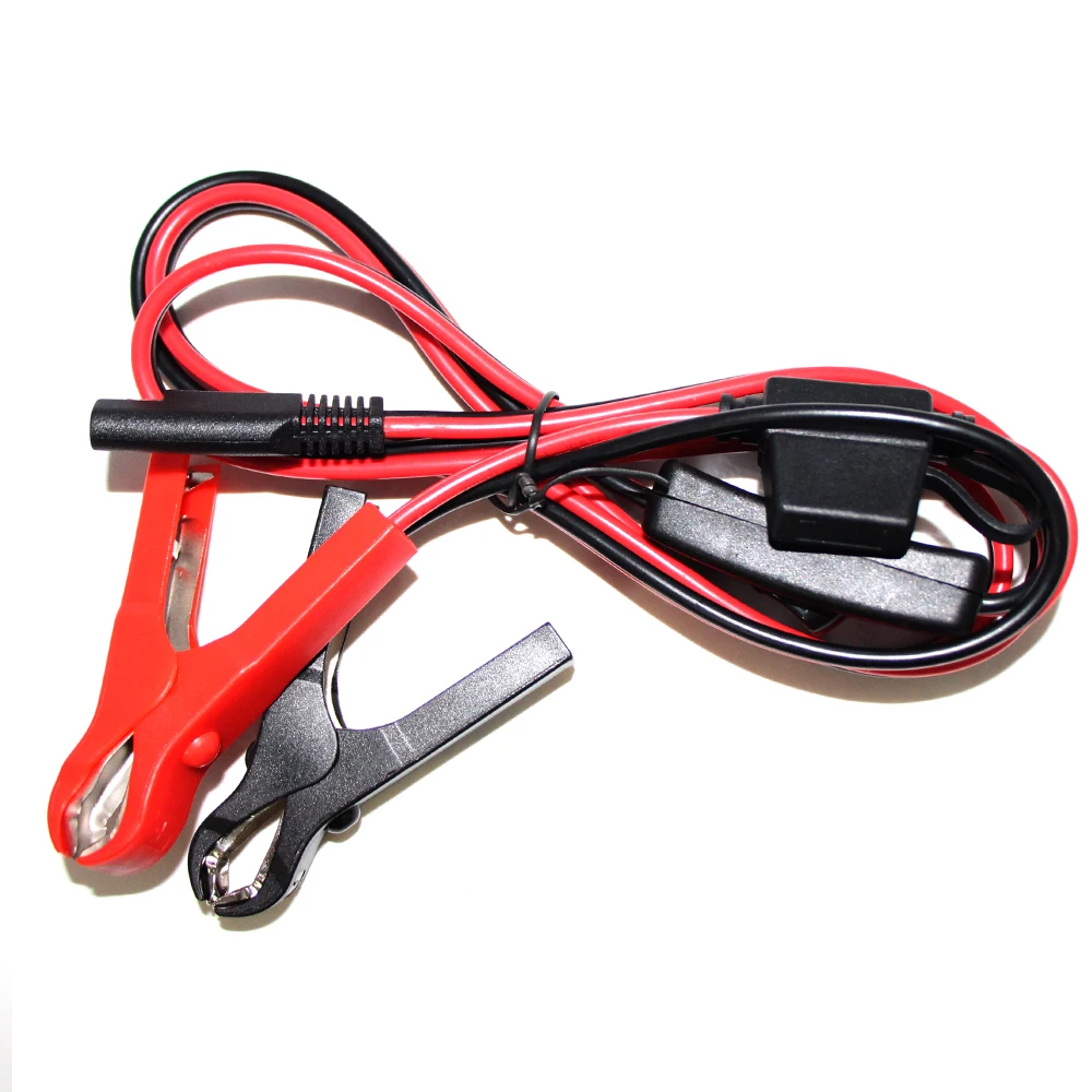 SAE Disconnect Solar Alligator Battery Cable Crocodile Clip Wiring Harness Wire Cord Metal Positive Quick Car Motorcycle Clamp