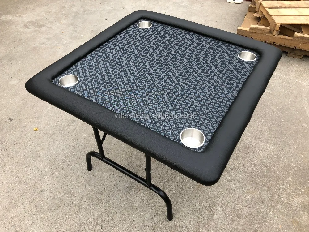 Складной портативный квадратный стол для покерных карт, 1 метр, 4 человека