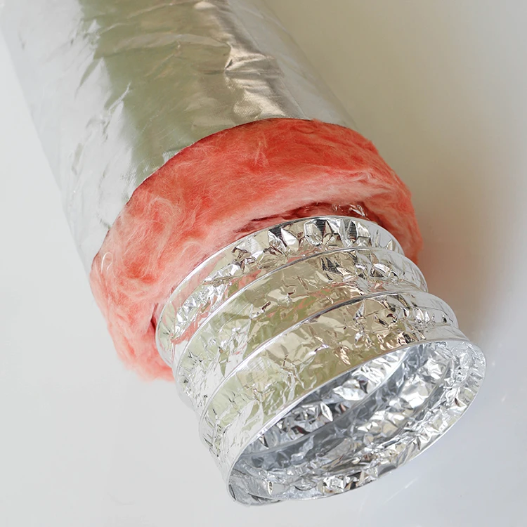 Hvac System air Conditioning Aluminum Foil Fiberglass Insulated ...