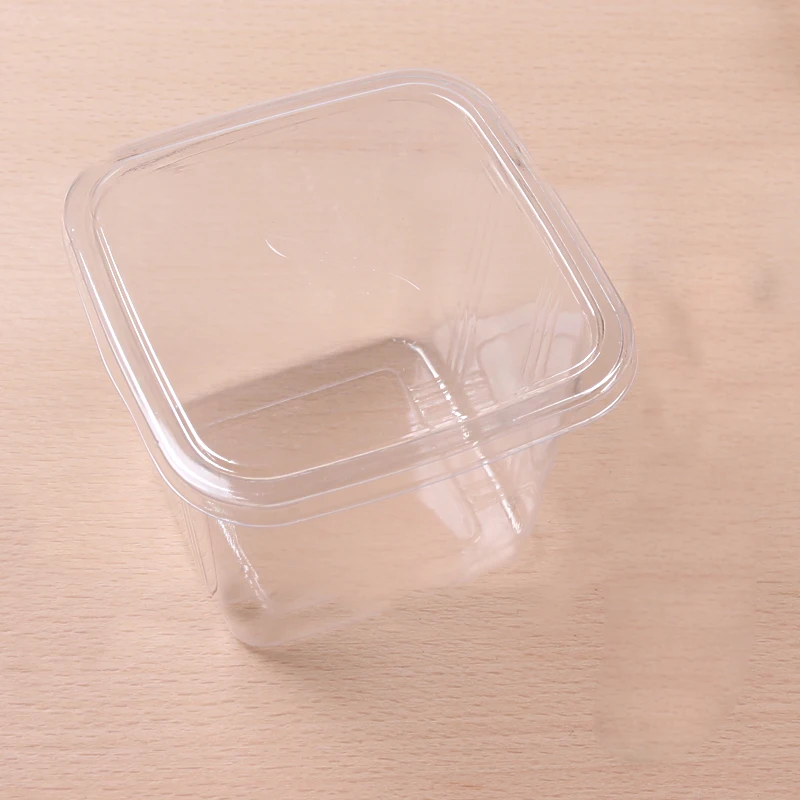 Accept Custom Clear Food Takeout Box Plastic Cup Salad Takeaway Box Ice Cream Cup Jelly Biscuits Packaging Pet Plastic Asia