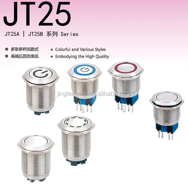 Interruttore a pulsante DPDT 6 pin 1 posizione autobloccante rosso 5 pezzi Interruttore a pulsante DPDT 6 pin 1 posizione autobloccante rosso 5 pezzi