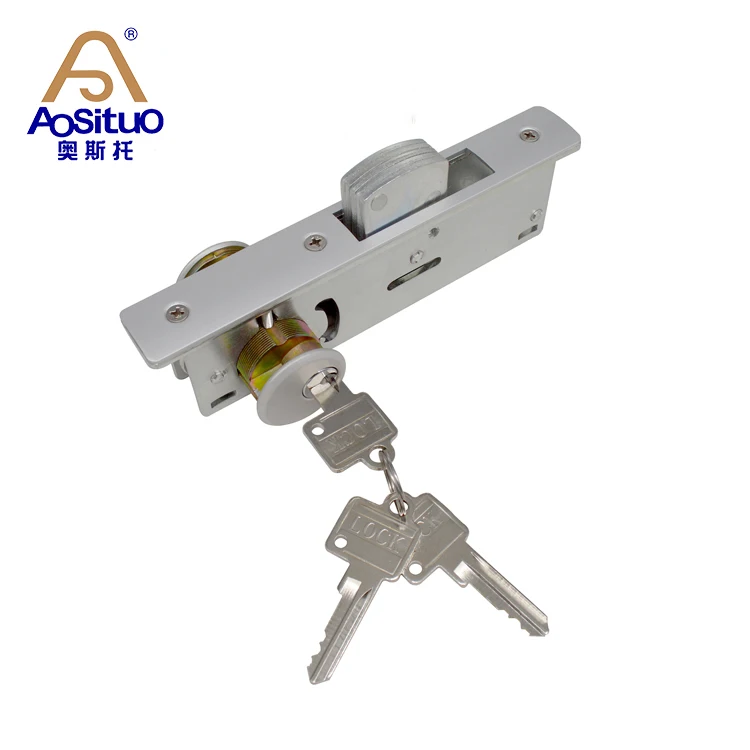 Double Sided Opening Kfc Door Lock Aluminum Mortise Lock For Profile