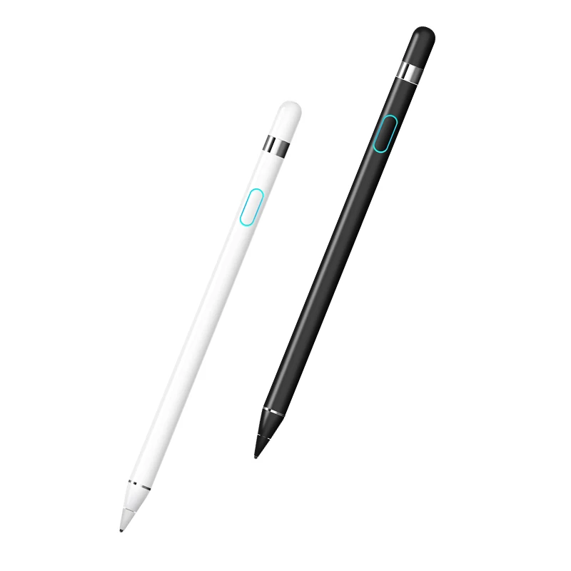 Negro Pluma Aluminio Stylus Pen para iPad iPad 2 iPad 3 iPhone Touch 