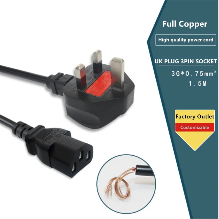 13 Amp 13a Power Extension All Color Electric Uk Standard Wall Plug Smart 3 Pin Uk Socket