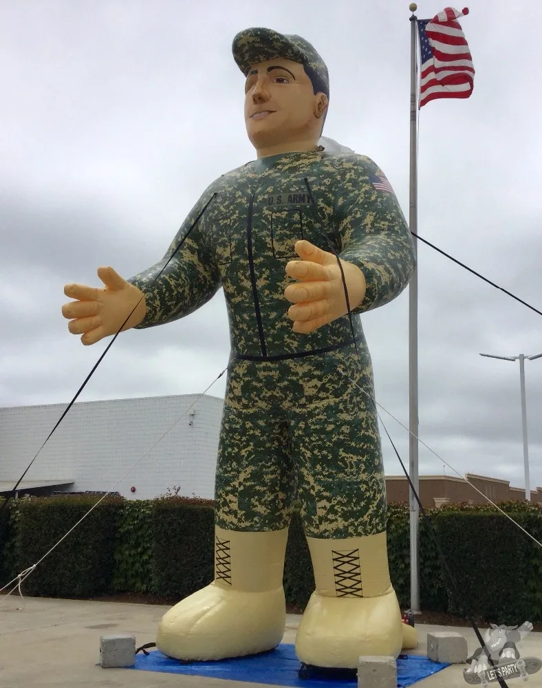 博伊大充气士兵卡通/定制充气人广告