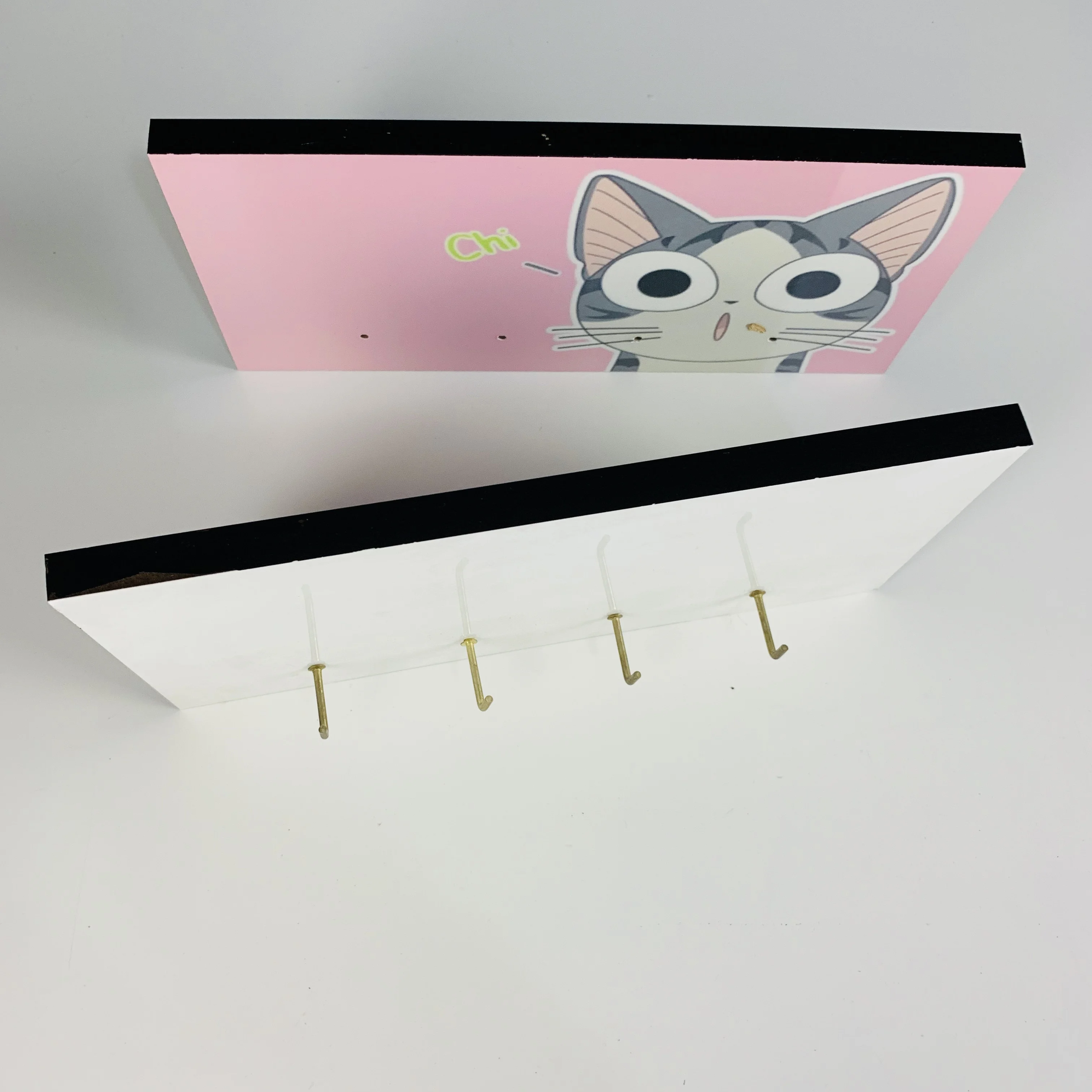 Creative  MDF Sublimation Key Holder Wall Hook Custom Image Coat Hooks