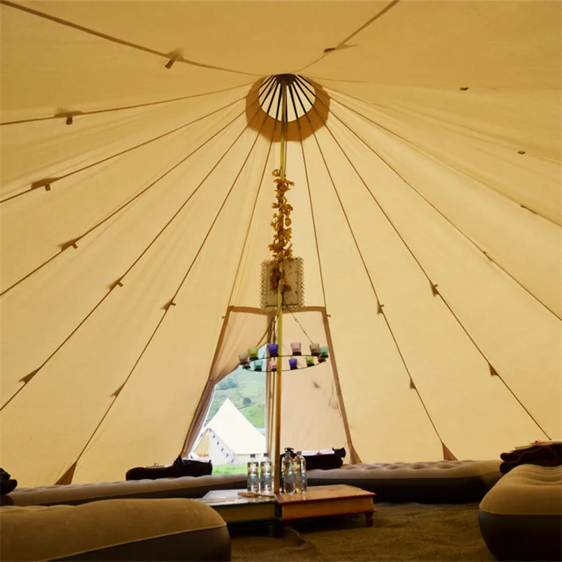 Teepee Tipi Style 5-8 Man Berth Person Camping Festival Wigwam Tent