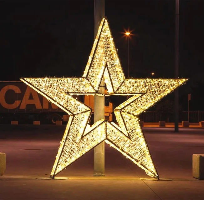 Source big star outdoor christmas decoration led motif light on  m.alibaba.com