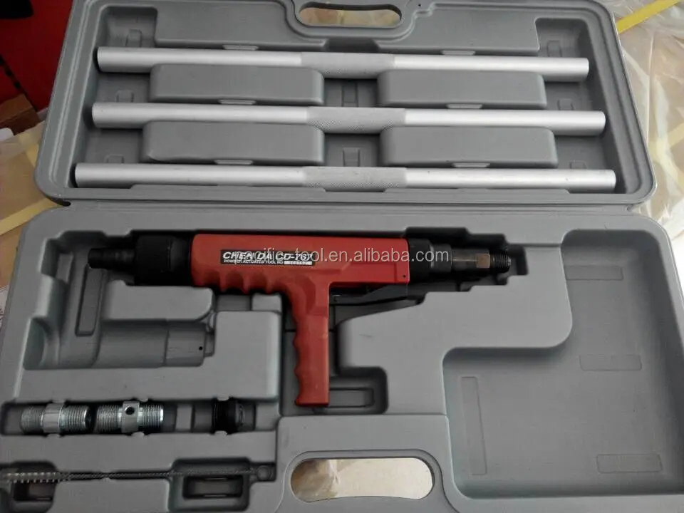 Yabingbos Manual Nail Gun with 5 Modes Adjustable Performance, Portable Bolt Shooter with 120pcs Round Nails for Ceilings, Tubes, Power Circuit