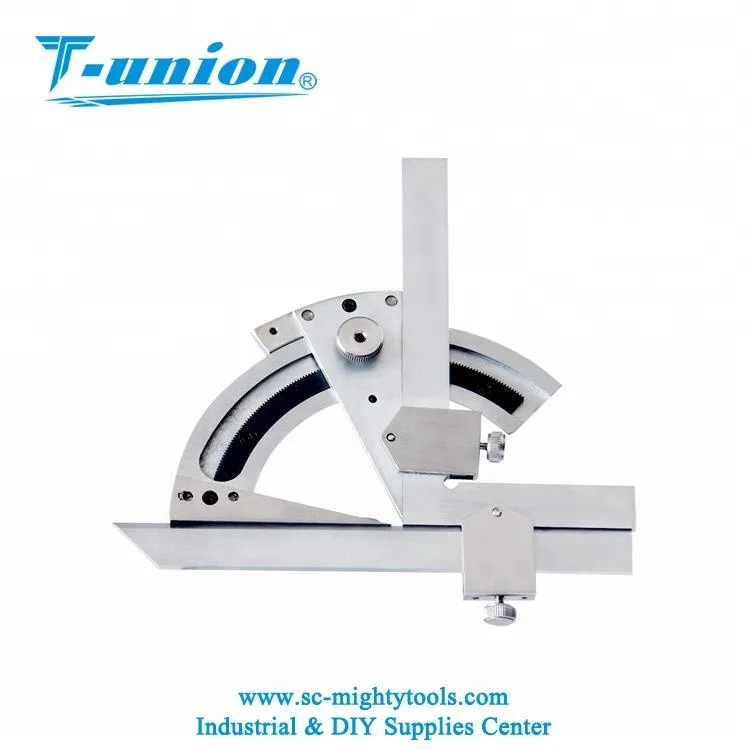 
0-320 degree, 0-360 degree Universal Bevel Protractor, Stainless Steel And Carbon Steel Universal Vernier Protr 