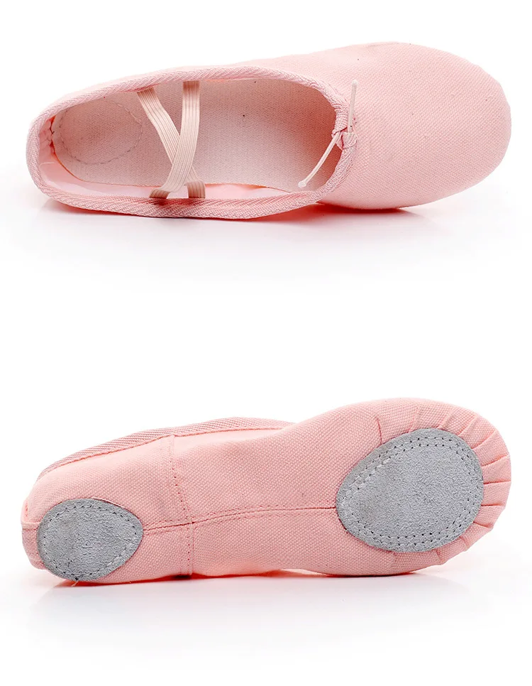 Новинка, парусиновые бальные туфли телесного цвета на плоской подошве для девочек, мягкие балетные туфли для взрослых