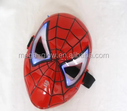 Costume Party Led Light Up Spider-man Mask - Buy Led Spider-man  Mask,Costume Party Led Spider-man Mask,Led Light Up Spider-man Mask Product  on 