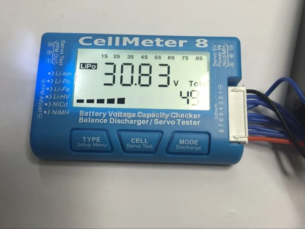 
 Смарт охранный Cellmeter8 напряжение батареи для проверки емкости баланс разрядник/серво-тестер  