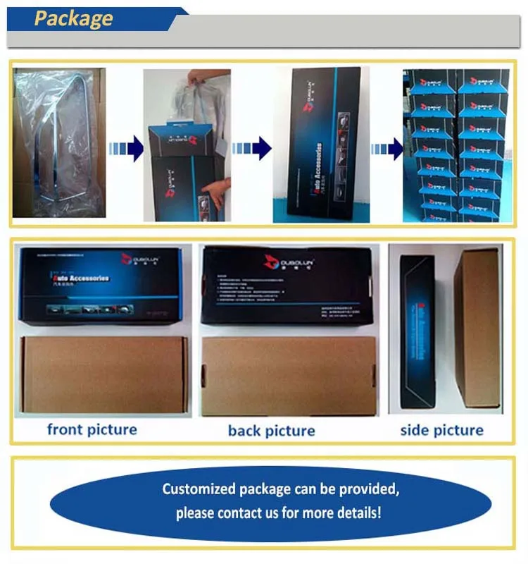 Oubolun Car Accessories Stylish Abs Chrome Door Handle Bowl Cover For