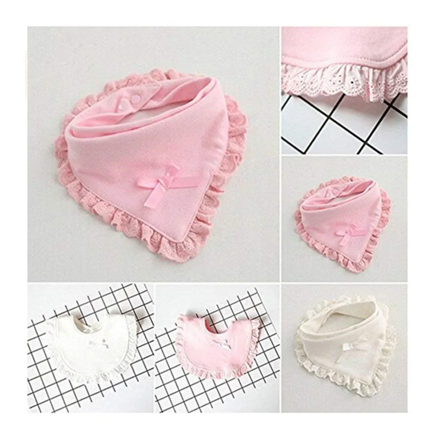 G859 Super Absorbent Lace Baby Dribble Bibs For Baby Girl