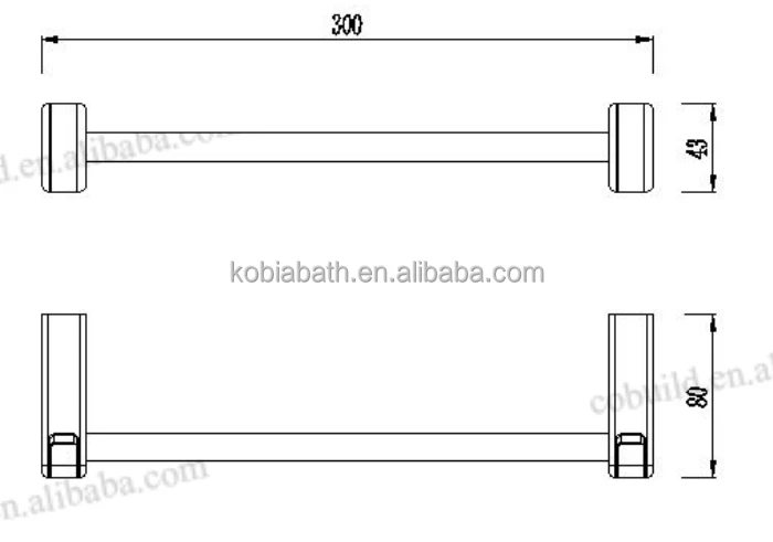 F3004WH новый продукт хром белый нержавеющая сталь отель бальфур полотенце