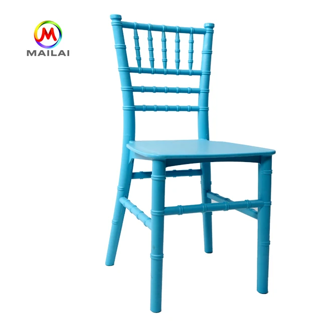 
Factory hot sale blue resin plastic kids tiffany chiavari chairs for children party 