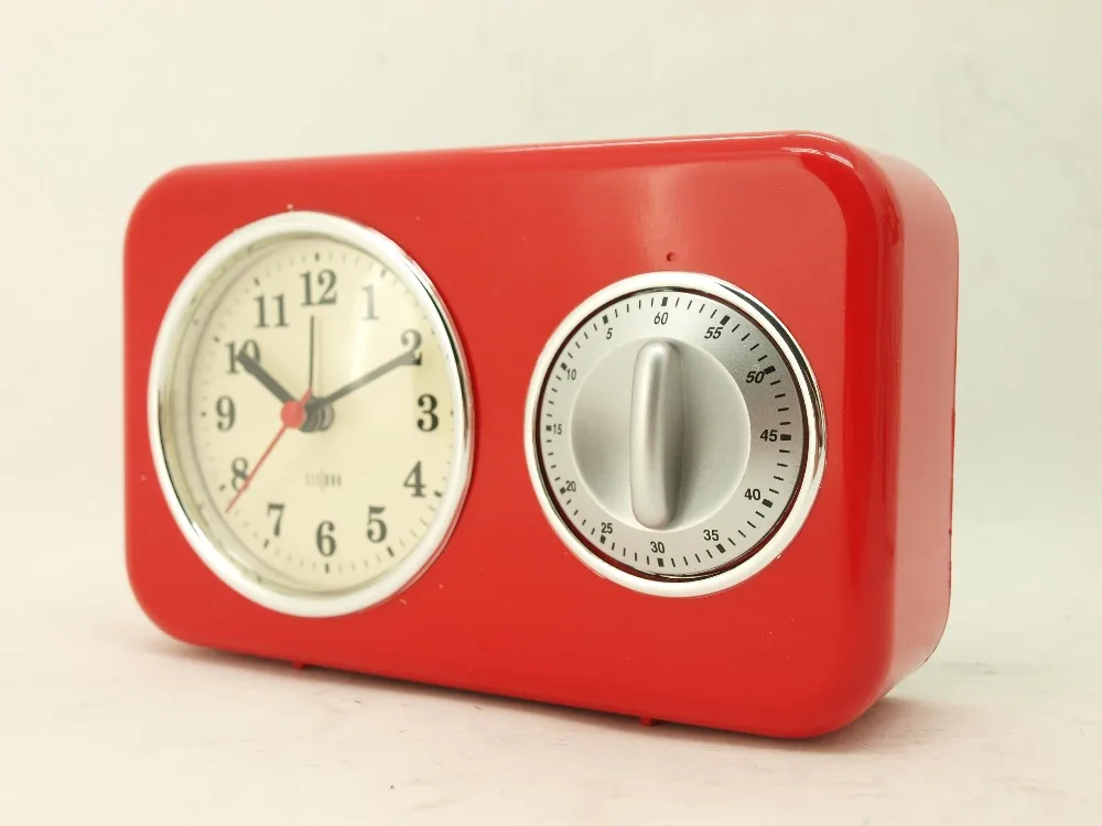 May Time Unique Design Vintage Table Timer Clock for Kitchen Room