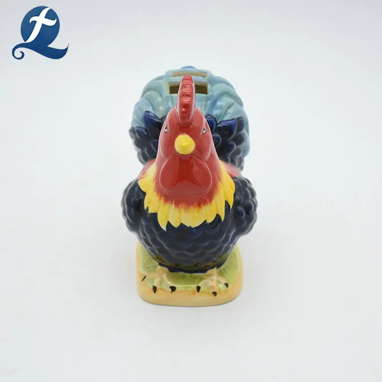 China's Unique Design Ceramic Spoon Holder Cock Shape Tableware for Elegant Decorating