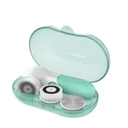 TOUCHBeauty 3 в 1 для чистки лица кисти для макияжа-хит продаж Антивозрастной уход за кожей лица очищающее средство метка частного назначения из водонепроницаемого материала с ящик для хранения