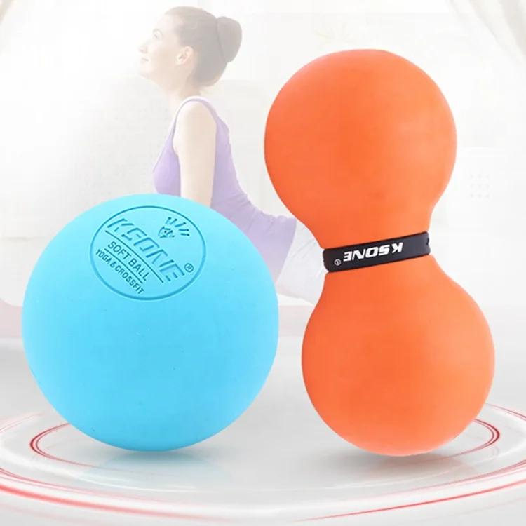 Custom Logo Peanut Relieve Fasciitis Physical Therapy Massage Lacrosse Ball Set.jpg