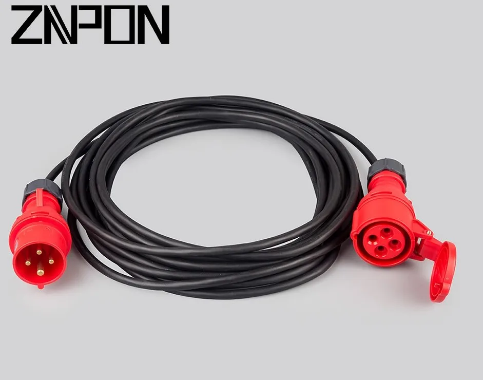 ZNPON 16A 380V H07RN-F Industrial Extension Lead