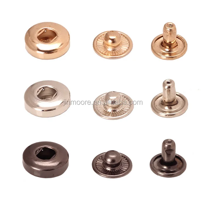 Buy Round Metal S Spring Snap Rivet Button Fastener Closure Press Online in  India 