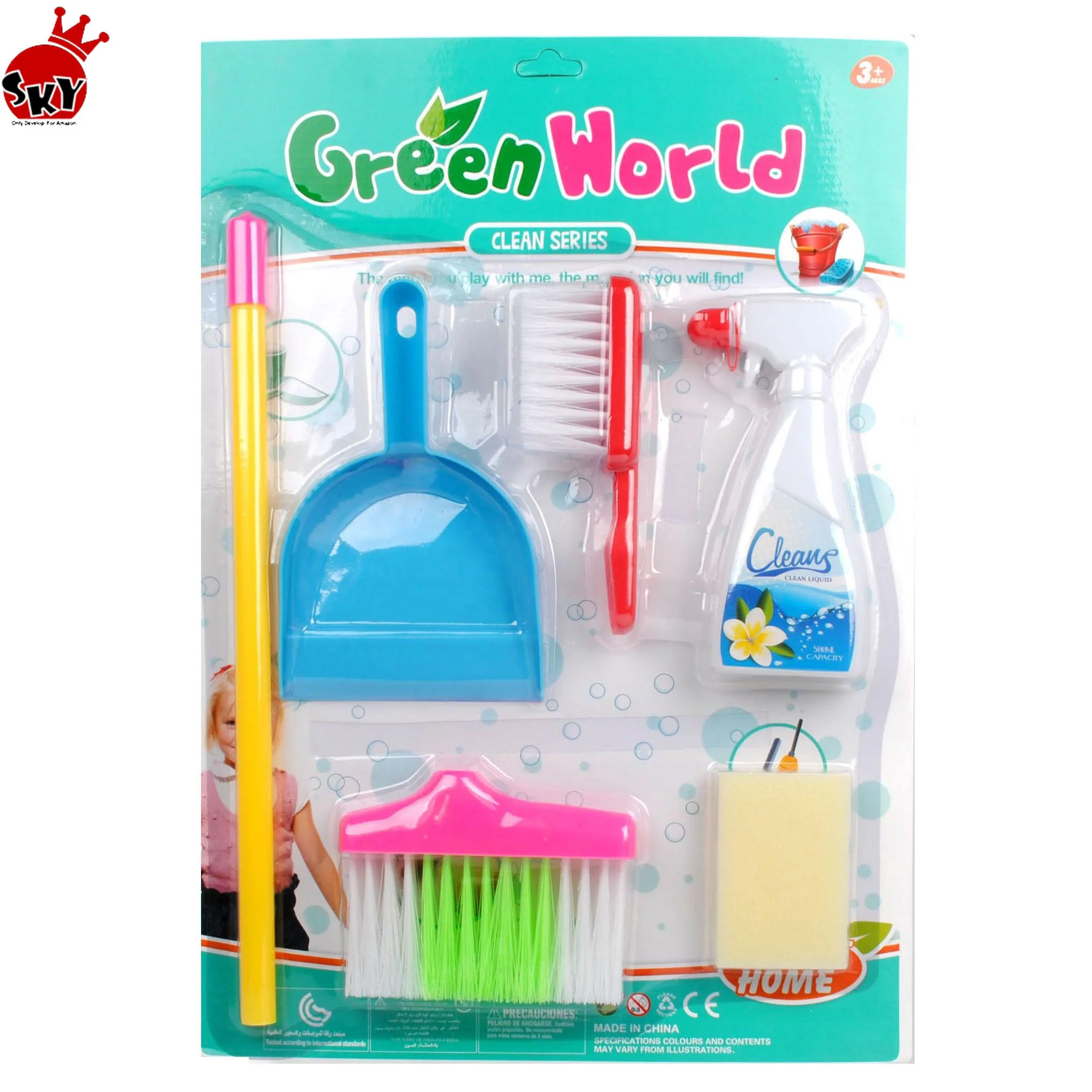 Buy Wholesale China Huada Educational Housekeeping Cleaning Tools Toy Set  18pcs Home Pretend Play Game Toy & Cleaning Tools Toy at USD 4.59